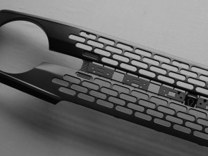 Ford Bronco Custom Grille - High End OEM Style - Satin Black Finish